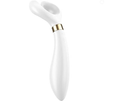 Satisfyer Endless Fun blanco vibrador partner multifun 3 mujeres hombres y parejas con 100 combinaciones vibratorias cabezal giro de 180° baterías