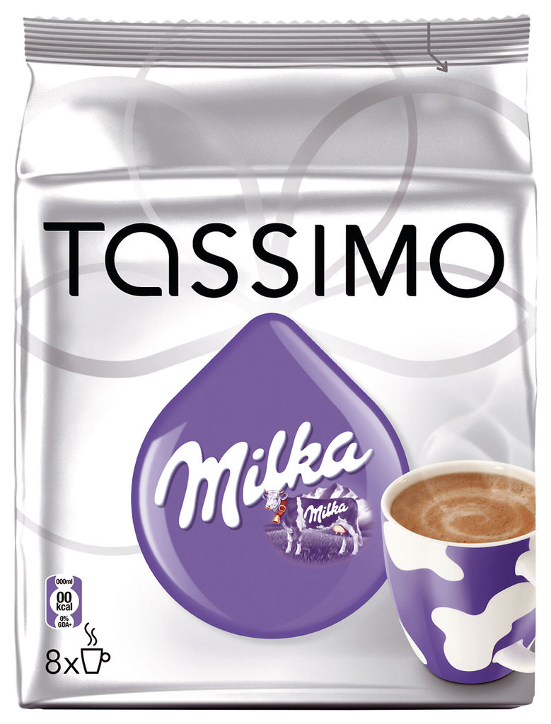 Chocolate Milka en cápsulas para Tassimo