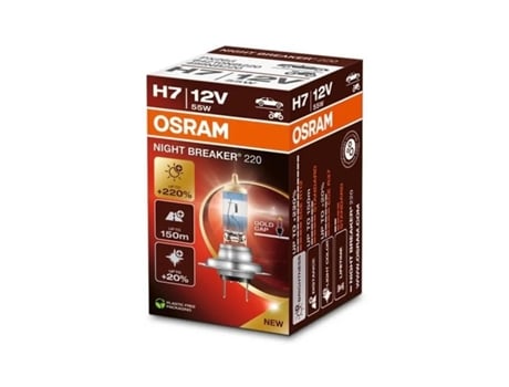 Lámpara H7 12V/55W OSRAM Night Beaker 220