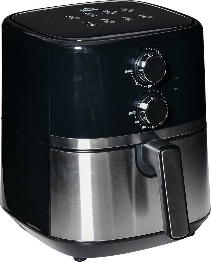 Freidora sin Aceite HOMCOM 800-122V90 (4.5 kg - Negro)