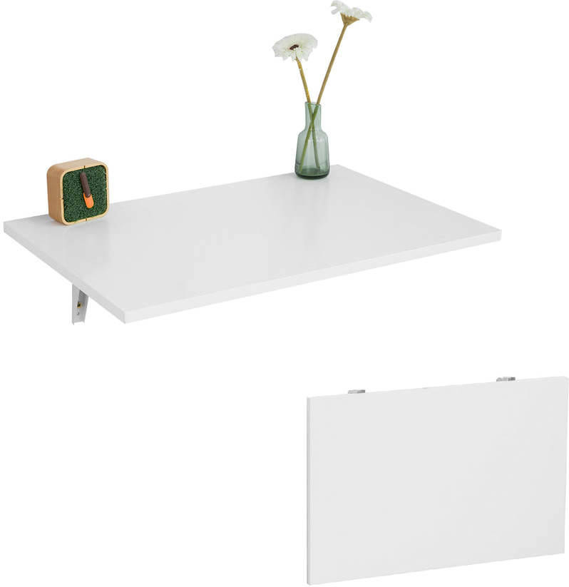 Mesa SOBUY Plegable (Blanco - MDF - 67x46x7 cm)