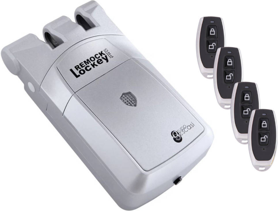 Remock Lockey Rlp4s cerradura de seguridad invisible con 4 mandos 3 v plata inteligente cerrojo pronew4