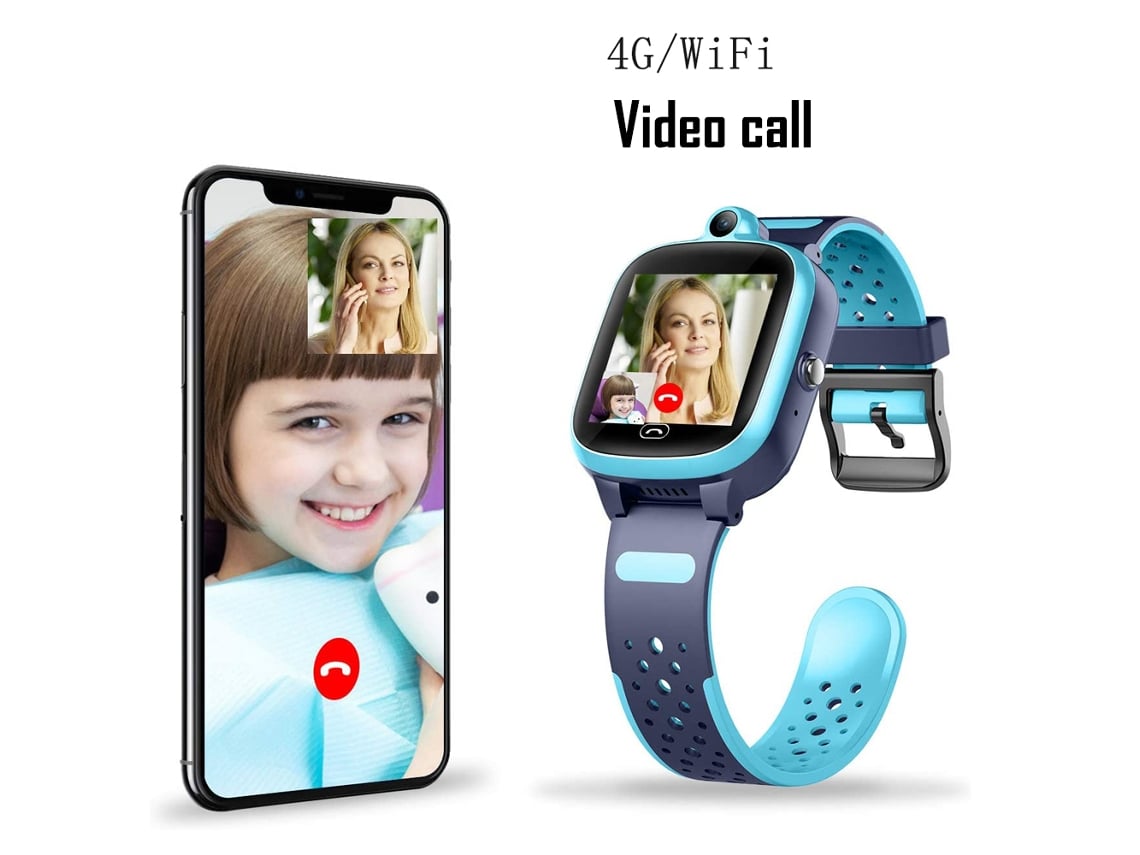  Reloj inteligente para niños, 4G, con rastreador GPS