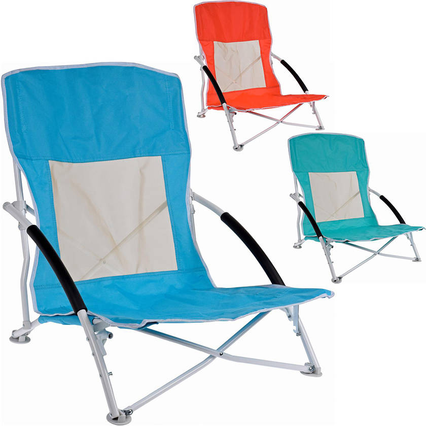 Silla de Playa de Metal Multicolor PROBEACH (60x55x64cm)