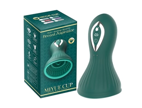 Vibrador a prueba de agua IPX7 con 7 modos de succión y 7 de vibración para mujeres (verde) VEANXIN