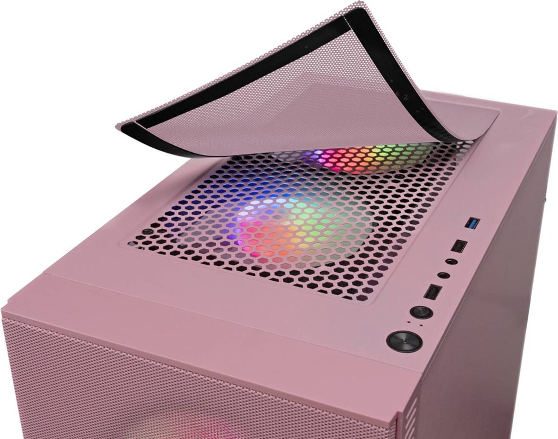 Caja PC MARS GAMING MCZP (Mini ATX Tower - Rosa)