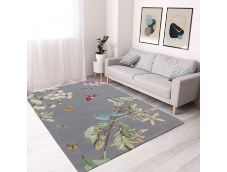 Alfombra WEDGWOOD Hummingbird (Gris - 250x350 cm)