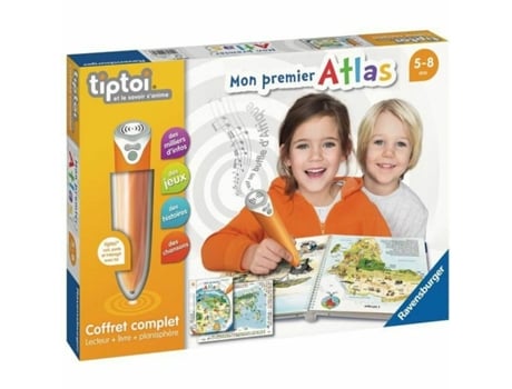 Libro interactivo infantil Ravensburger Tiptoi Complete interactive reader box + Atlas