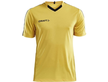 Camiseta de Hombre para Fútbol CRAFT Progress Contrast Naranja Amarillo (XS)