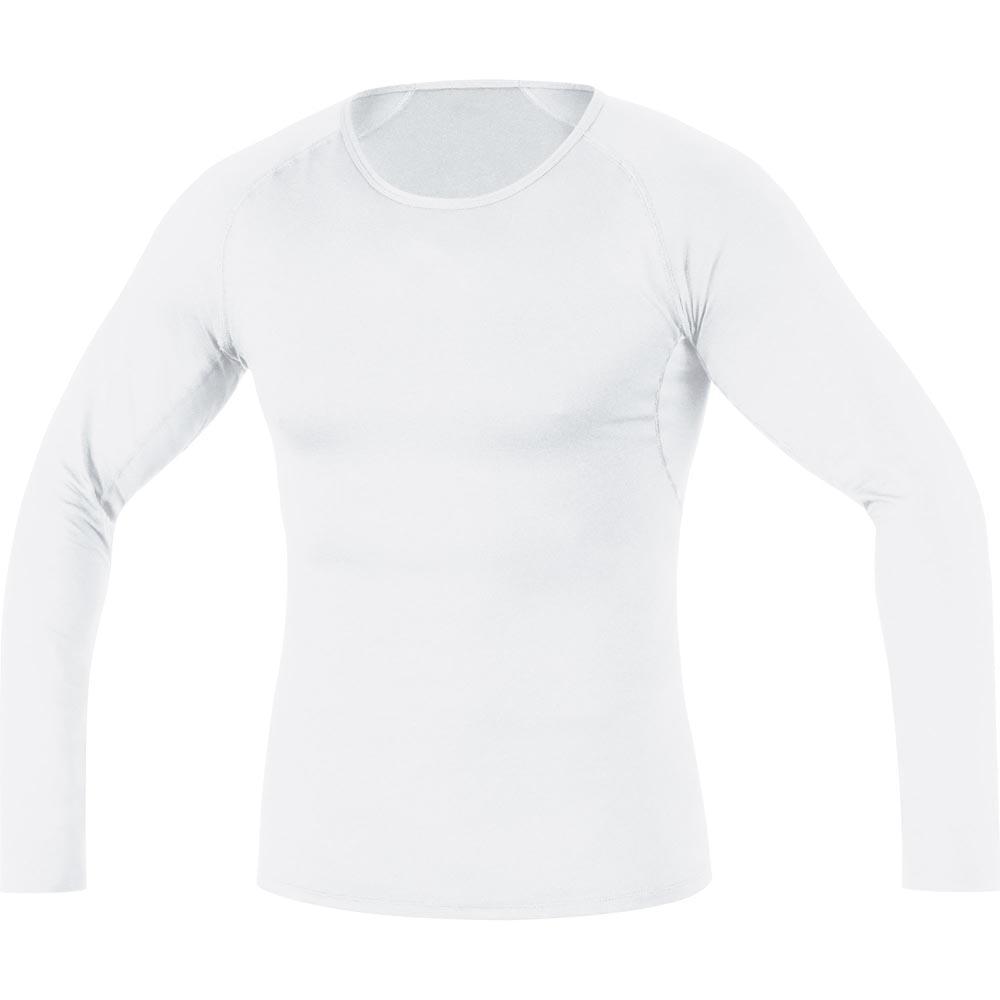 Base Layer Thermo camiseta manga larga hombre ropa interior para gore wear blanco montaña