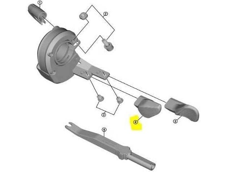 Palancas de Frenos SHIMANO Small Command Button Sw-m8050 Right