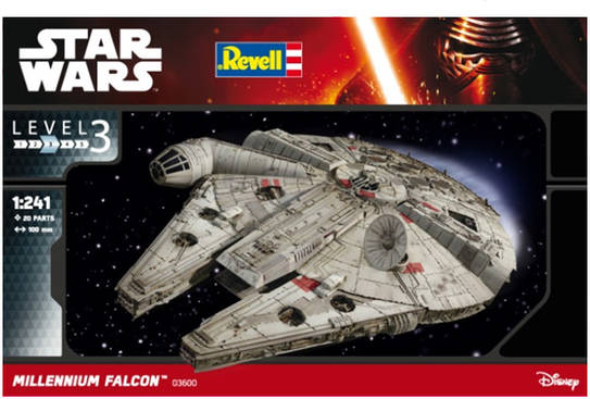 Revell Star Wars millennium falcon kit modele escala 1241 03600