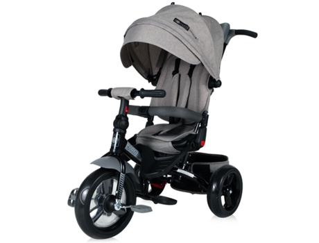 Triciclo evolutivo JAGUAR con capota , asiento giratorio 360º y ruedas EVA grey luxe LORELLI