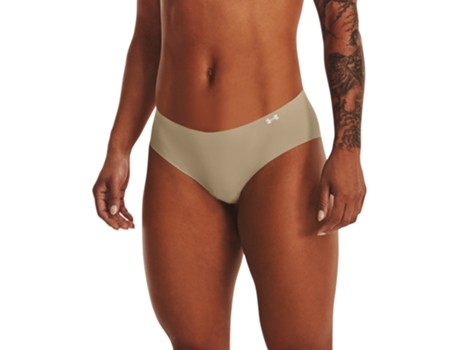 Bragas UNDER ARMOUR Mujer (L - Beige)