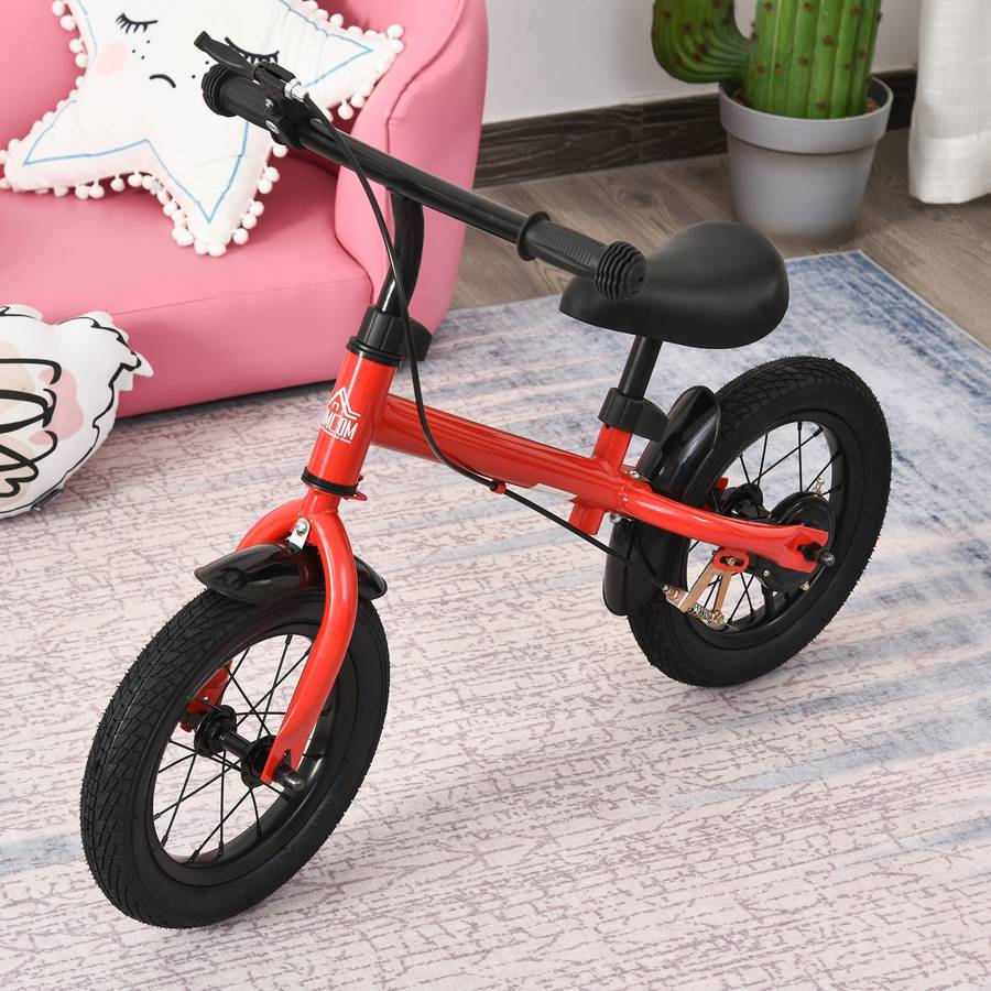 Bicicleta sin Pedales HOMCOM 370-098 Rojo (86 x 43 x 60 cm)