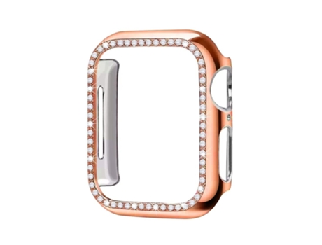 Carcasa de Reloj SLOWMOOSE de Diamante para Apple (Rosa - Série 4 5 44 Mm)