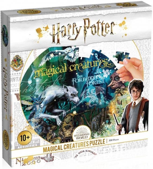 Puzzle Harry Potter magical creature 500 teile weiß rompecabezas 2d winning moves pc 0514 kg 27 5