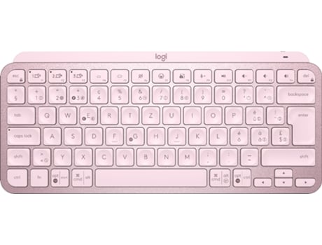 LOGITECH MX Keys Mini teclado RF Wireless Bluetooth QWERTZ Suizo Rosa