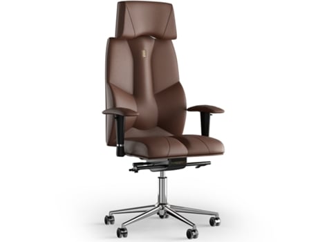 Silla de Oficina KULIK SYSTEM Business Cuero (Castanho -130x50x50cm)