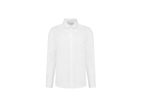 Camisa para Hombre KARIBAN PREMIUM (L - Algodón - Blanco)