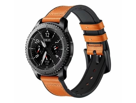 Bracelete Couro e Silicone Premium GIFT4ME para Suunto Vertical - Castanho / Preto