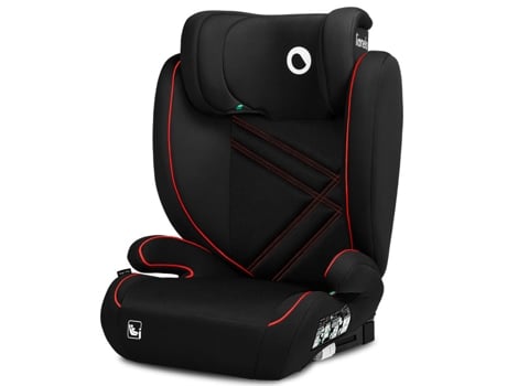 Silla de Coche I-Size LIONELO Hugo Negro Deportivo Rojo