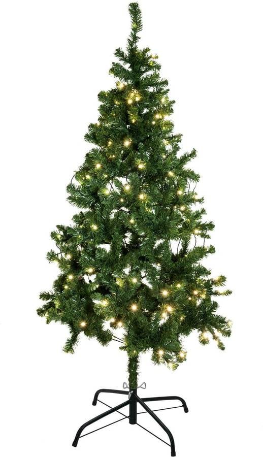 Árbol de Navidad EUROPALMS con Luces (Verde - 210 cm)