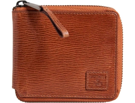 Cartera SUPERDRY Couro Poliéster Hombre (Naranja)