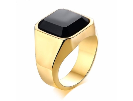 Anillos de sello de hombre de carbón negro de acero inoxidable