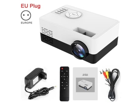 Mini Proyector J15 SLOWMOOSE 1080P Hdmi Usb Mini Beamer[I Blanco]