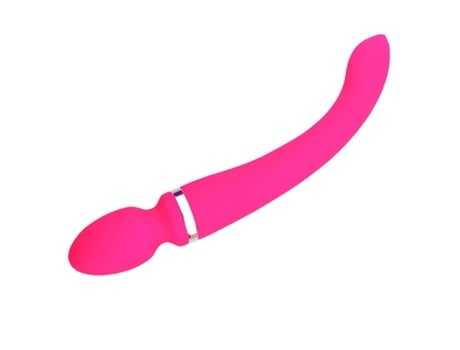 Vibrador potente de doble cabezal de 10 velocidades para mujer (rosa) VEANXIN