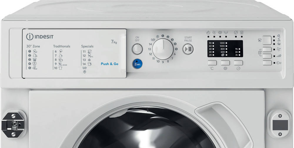 Lavadora Integrable INDESIT BI WMIL 71252 EU N (7 kg - 1200 rpm - Blanco)