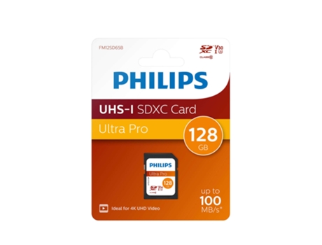 Philips Fm12Sd65B Tarjeta de Memoria 128 Gb Sdxc Uhs-I Clase 10