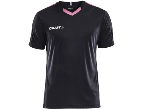 Camiseta de Hombre para Fútbol CRAFT Progress Contrast Negro (M)