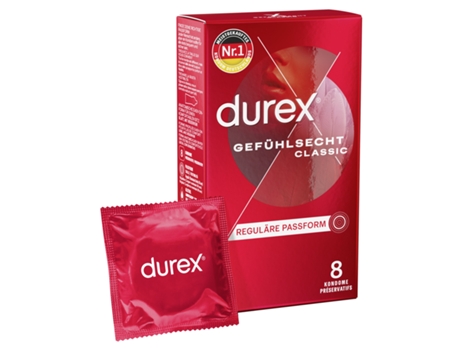 Condones Gefühlsecht Clasico 8 Unidades DUREX