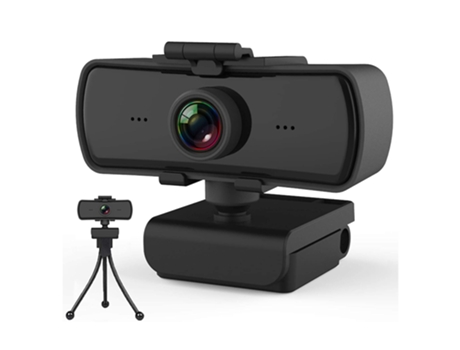 Webcam KKVOGMLE 2K con micrófono U b 2.0 giratorio Full HD 1080P 30Fp para computadora