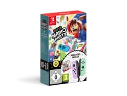 Juego Nintendo Switch Super Mario Party (Código de Descarga na Caixa) + Joy-Con Morado y Verde