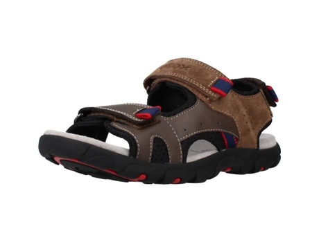 Sandalias de Niño GEOX Infantis Strada Modelo Fecho Velcro Conforto Goma Marrón (28)