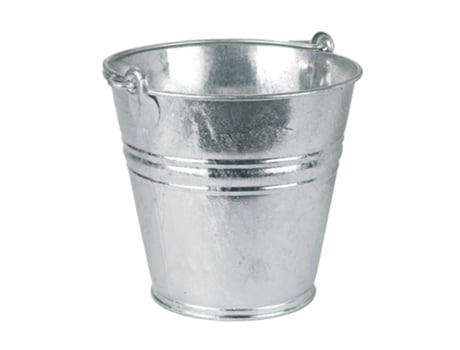 Cubo de agua galvanizado con asa de metal KERBL