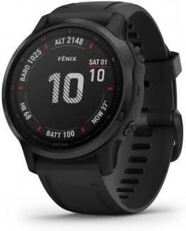 Reloj deportivo GARMIN Fenix 6S PRO (Bluetooth - Hasta 9 días de autonomía - Negro)