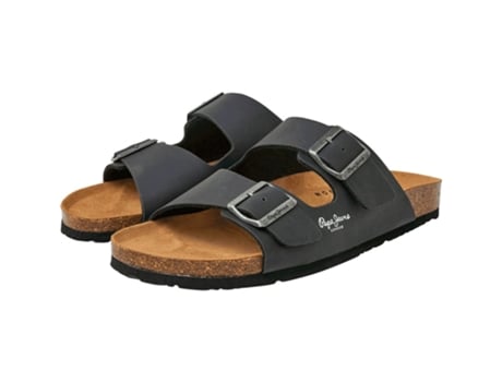 Sandalias Bio Double Kansas Negro EU 44 Hombre PEPE JEANS