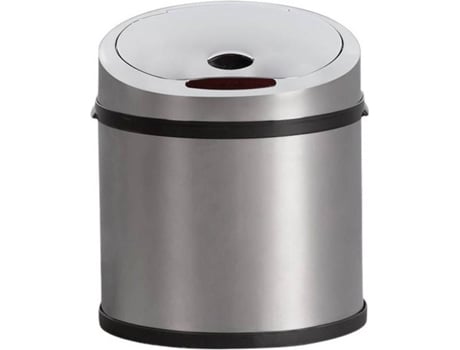 Cubo De Basura 7h dayron con sensor gris plástico y polipropileno 6 papelera 6l