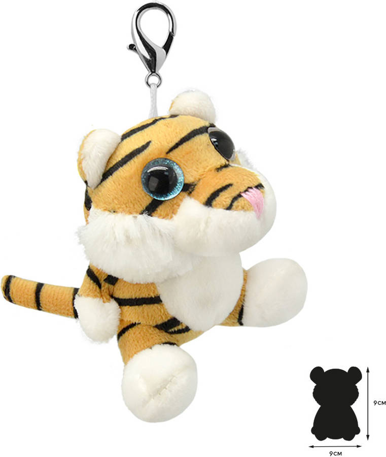 Peluche llavero WILD PLANET Tigre (5 x 9 x 9 cm)