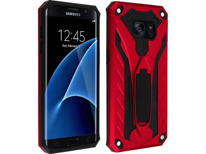 Carcasa Samsung Galaxy S7 Edge AVIZAR Serie Phantom Rojo