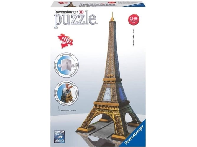 Puzzle 3d Runadrake torre eiffel edad 12 216