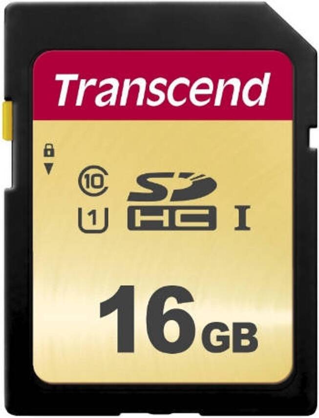 Tarjeta de Memoria SDHC TRANSCEND TS16GSDC500S (16 GB - 95 MB/s)