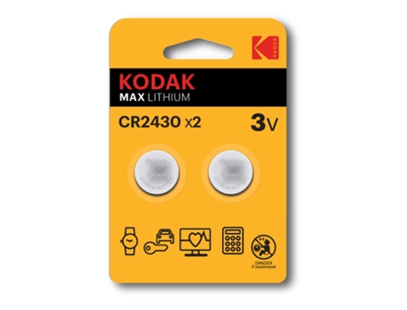 Pilas KODAK CR2430 3 V (2 Unidades)