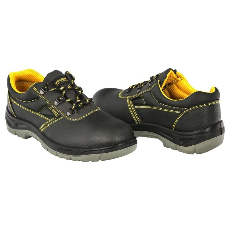 Zapatos seguridad s3 piel negra wolfpack  n  45 vestuario laboral,calzado seguridad, botas trabajo. (par)