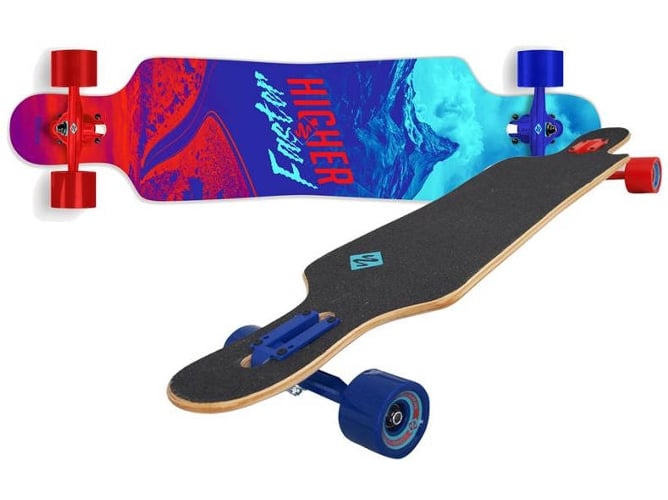 Skate Streetsurfing Freeride curve longboard mixta niño multicolor