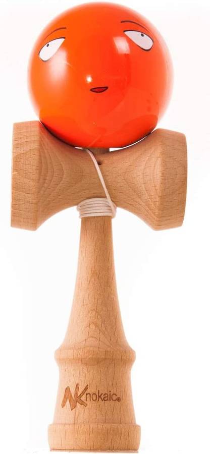 Kendama NOKAIC Face Naranja (Edad Mínima: 8)